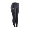 Slim Tight Sportswear Women High Waist Hips Slim Sports Leggings, Size:L(Blue)