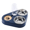 Automatic Pet Water Bowl, 500ml, Large, Dark Blue - Cat & Dog