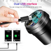 Cup Car Charger Dual USB Corded Cigarette Lighter Mobile Phone Charger(Black)