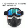 Motorcycle Off-road Helmet Mask Detachable Windproof Goggles Glasses(Grey)
