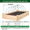 Garden Arch Greenhouse Hoops Rustproof Steel Tunnel Hoop Frame Plant Support, Speci: L  5  Rods 10 Arches