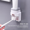 Bathroom Wall-mounted Automatic Toothpaste Squeezing Artifact(Gray)