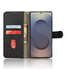 For Samsung Galaxy S25 Ultra 5G Skin Feel Magnetic Flip Leather Phone Case(Black)