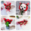 Strawberry Cat Hat | Knitted Pet Hat | Small