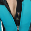 SLINX Women Slim Sun Protection Warm Wetsuit Long -Sleeved Full Body Snorkeling Supreme Surfing, Size: L(Lake Green)