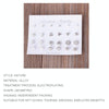 12 Pair Sets Assorted Multiple Stud Earings Jewelry Set With Card For Women And Girls(Silver)
