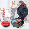 350W Mini Donut Maker Machine Can Make 3 Doughnuts  110V US Plug(Red)