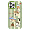 For iPhone 13 Pro Max Skin Feeling Jelly TPU Hybrid PC Phone Case(Doghouse Green)