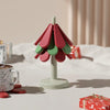 Christmas Tree Heat Resistant Table Mat Household Foldable Thermal Insulated Placemat Pot Mat, Style: Round Base