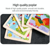 3 PCS Kids Wooden Cartoon Puzzle Jigsaw Toy Early Educational Toys(Crab)