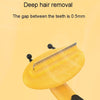 Cat Deshedding Comb - Yellow - Bee Pet Comb