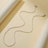Drop Style Faceted Crystal Mask Lanyard Necklace Chain Glasses Chain(White)
