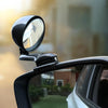 3R-094 Auxiliary Rear View Mirror Car Adjustable Blind Spot Mirror Wide Angle Auxiliary Rear View Side Mirror for Left Mirror(Black)