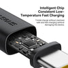 Baseus Dura Series USB to USB-C / Type-C 60W Fast Charging Cable, Length:1m(Gold Black)
