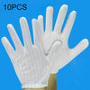 10 Pairs Anti-static Striped Dispensing Gloves, SizeFree Size