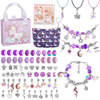 DIY Kids Bracelet Set Marine Beaded Set Box(Purple)