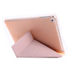 For iPad 9.7 (2018) & (2017) Airbag Deformation Horizontal Flip Leather Case with Holder & Pen Holder(Pink)