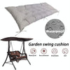 120x50x8cm Outdoor Bench Waterproof Sunscreen Thickened Soft Cushion(Dark Gray)