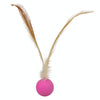 Elastic Ball Feather Cat Teaser Wand - Purple