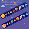 Children Universe Planet Cognition Puzzle Matching Board Early Learning Educational Toy, Style: Solar System (Log Model)