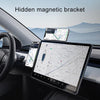 Central Control Screen Hidden Magnetic Car Phone Holder (Silver)