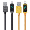 WK WDC-06i 2.4A USB to 8 Pin Digital Display Data Cable, Length: 1m(Yellow)