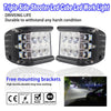 4 inch 45W 4500LM LED Work Light Bar Side Shooter Combo Beam White+Yellow Driving Offroad