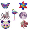 Irregular Wooden Animal Alien Puzzle High-Difficulty Three-Dimensional Puzzle Toy(Moon)