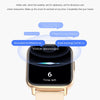 DM05 1.83 inch BT5.2 Smart Sport Watch, Support Sleep / Heart Rate / Blood Oxygen / Temperature / Heart Sugar/ Blood Pressure Health Monitor(Gold)