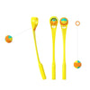 Dog Throwing Cue Stick Ball Launcher - Yellow