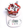 MPEDA Mountain Bike Bearing Pedal Ultra-Light Aluminum Alloy Non-Slip Bearing Pedal, Size: 930(White Blue)