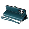 For Redmi Note 13 Pro+ 5G Global Wallet Multi-card Slot Leather Phone Case with Lanyard(Green)