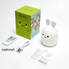 Rabbit Silicone Pat Night Light Children Gift Color Changing Lamp, Specification: No Battery