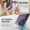 For Samsung Galaxy S23 Ultra 5G DG.MING K1 MagSafe Detachable Wallet RFID Back Cover Phone Case(Purple)