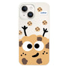 For iPhone 15 Plus Skin Feeling Jelly TPU Hybrid PC Phone Case(Cookie White)
