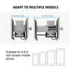 CS-856D1 Motorcycle Rotatable Chargeable Aluminum Alloy Mobile Phone Holder, Mirror Holder Version(Silver)