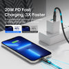 JOYROOM S-2024N1-PD 20W Type-C / USB-C to 8 Pin Fast Charging Cable, Length:2m(Black)