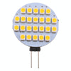 G4 24 LEDs SMD 3528 168LM 2800-3200K Stepless Dimming Energy Saving Light Pin Base Lamp Bulb, DC 12V (Warm White)