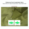 Waterproof Dustproof Backpack Rain Cover Portable Ultralight Outdoor Tools Hiking Protective Cover 80L(Arm Green)