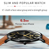 OLEVS 5869 Men Business Waterproof Genuine Leather Strap Quartz Watch(Black + Brown)