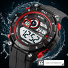 SKMEI 1756 Dual Time Countdown Alarm Clock Men Sports Luminous Electronic Watch(Red)