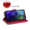 For Realme 13+ Global Tiger Embossing Pattern Flip Leather Phone Case(Red)