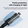 Baseus Gem Transparent 2.4A USB to 8 Pin Fast Charging Data Cable, Length:2m(Black)