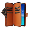 For Samsung Galaxy A13 5G / 4G Nine-card Slots Zipper Wallet Bag Leather Phone Case(Brown)