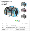 FUNADD Foldable Pet Carrier Bag, Blue - Small Dog/Cat Tote