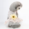 Dog & Cat Daisy Skirt, Breathable Cotton, Yellow, Size M