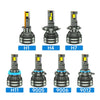 18 LED Three Copper Tube Aluminum Alloy Waterproof Thick Car Headlights, Bulb: H1