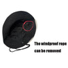 Outdoor Hip-Hop Hat Fisherman Hat Windproof Basin Hat with Drawstring, Size: L