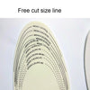 5 Pairs Spring and Summer Men and Women Breathable Shock-absorbing Latex Non-woven Insole(White)