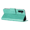 For Samsung Galaxy A36 5G Butterfly Flower Pattern Flip Leather Phone Case(Green)